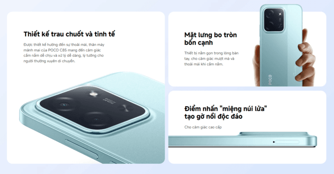 Thân máy mỏng chỉ 7,99mm