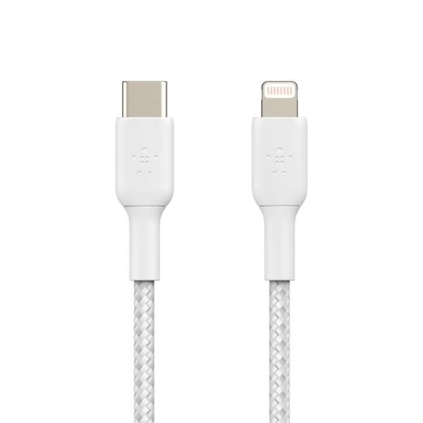 Cáp BELKIN Type-C To Lightning MFI 30W 1m Vỏ Dù (CAA004)