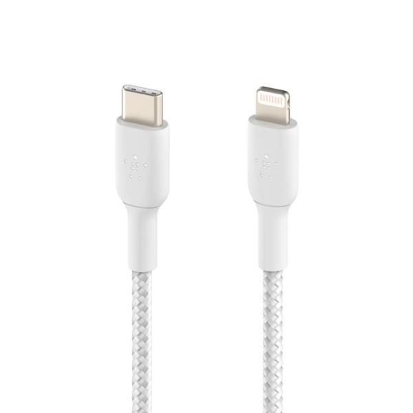 Cáp BELKIN Type-C To Lightning MFI 30W 1m Vỏ Dù (CAA004)