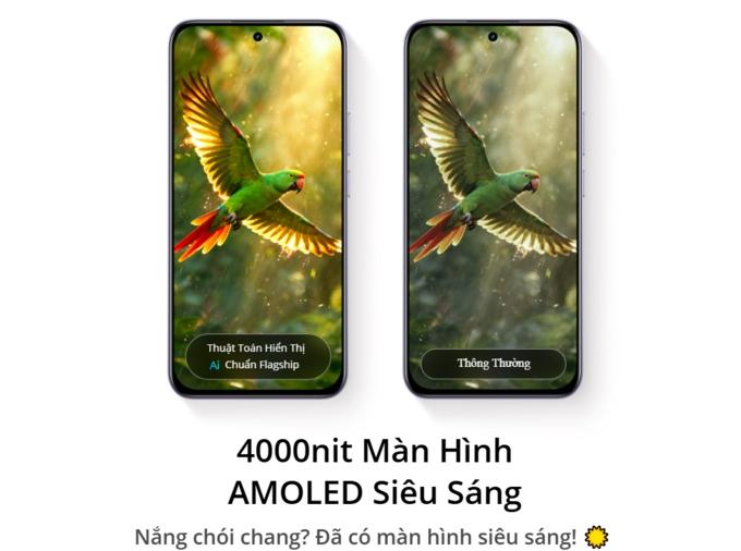 Màn hình AMOLED 6,7 inch