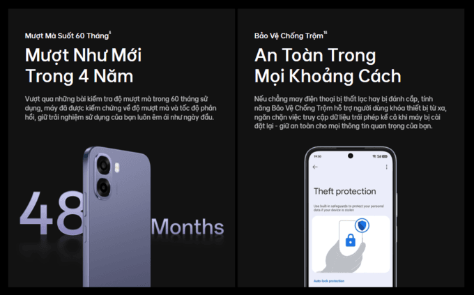 Mượt mà suốt 60 tháng
