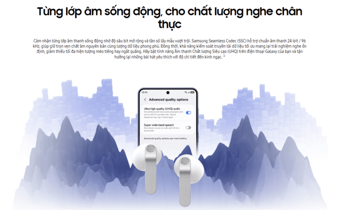 các chế độ âm thanh trên Galaxy Buds4