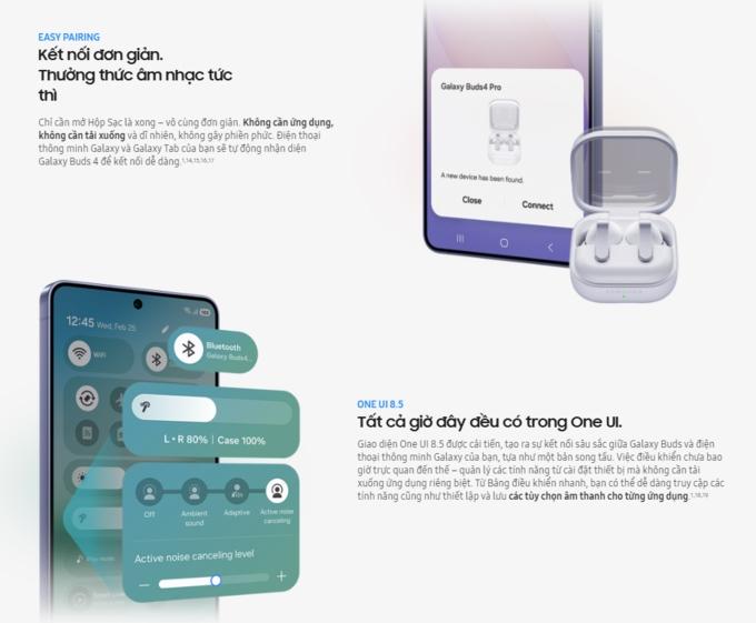 AI trên Galaxy Buds4 Pro