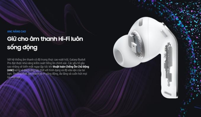 tùy chỉnh âm thanh trên Galaxy Buds4 Pro
