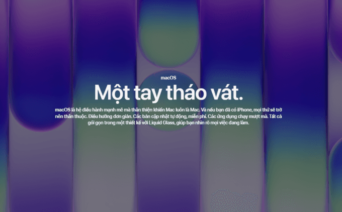 macOS trực quan và dễ sử dụng