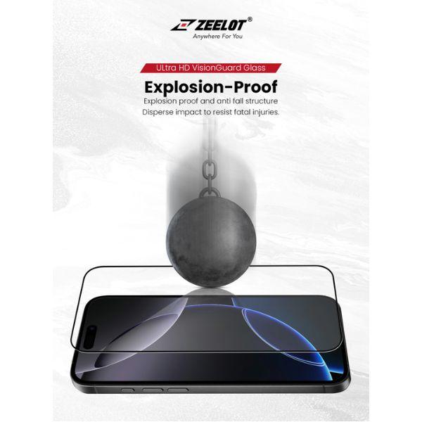 Miếng Dán Cường Lực ZEELOT Kèm Khung Trợ Dán iPhone
