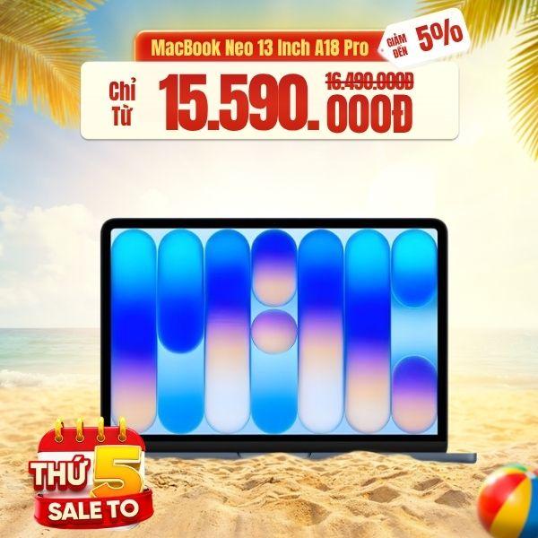 MacBook Neo 13 Inch A18 Pro 6 CPU 5 GPU (8GB/256GB) | Chính Hãng Apple Việt Nam